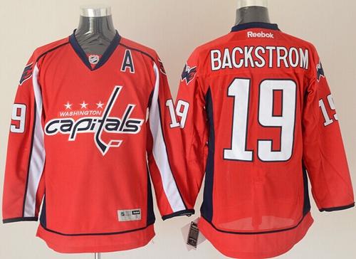 Capitals #19 Nicklas Backstrom Red Stitched Jersey - Zenithce