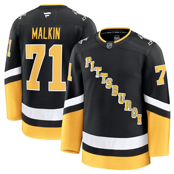 Pittsburgh Penguins #71 Evgeni Malkin Black 2024-25 Alternate Stitched Jersey - Zenithce