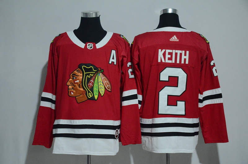 Chicago Blackhawks #2 Duncan Keith Red Adidas Stitched Jersey - Zenithce