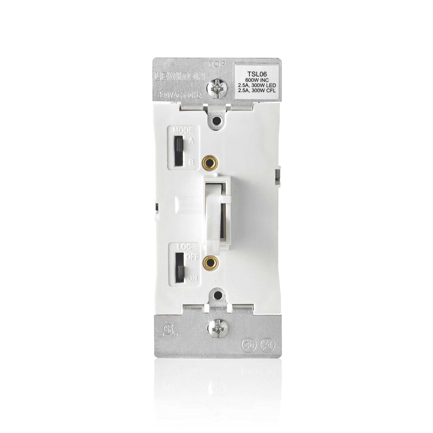 Leviton Triple Combination Switch Decora 15 amps Single Pole Rocker White 01755-0WS - Zenithce