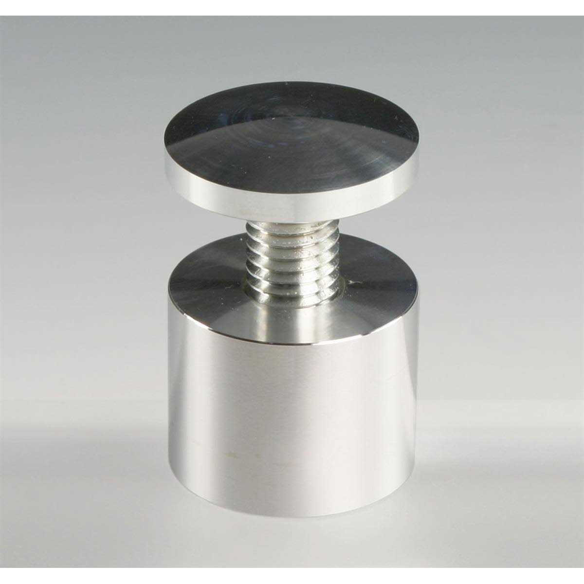 Set of 8 1 inch Silver Aluminum - Zenithce
