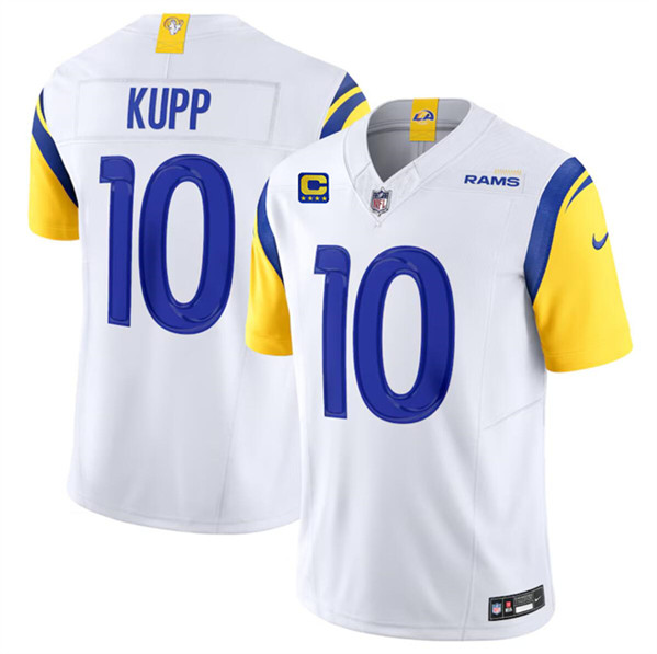 Los Angeles Rams #10 Cooper Kupp White 2024 F.U.S.E With 4-Star C Patch Vapor Untouchable Limited Alternate Stitched Jersey - Zenithce