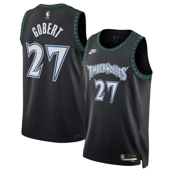 Minnesota Timberwolves #27 Rudy Gobert Black 2025 Classic Edition Stitched Jersey - Zenithce