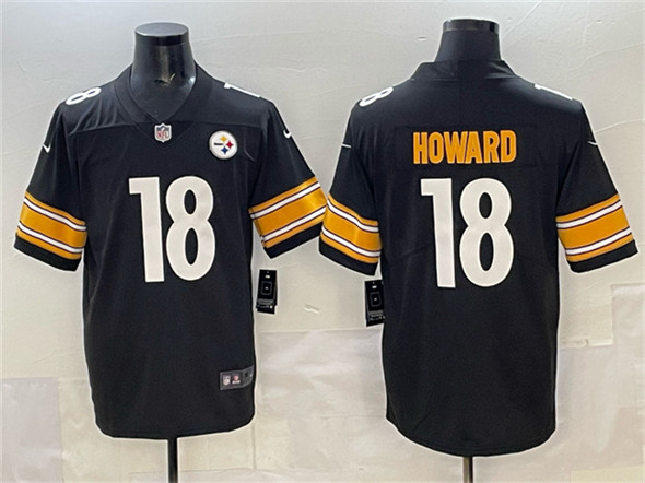 Pittsburgh Steelers #18 Will Howard Black 2025 Vapor Limited Football Stitched Jersey - Zenithce