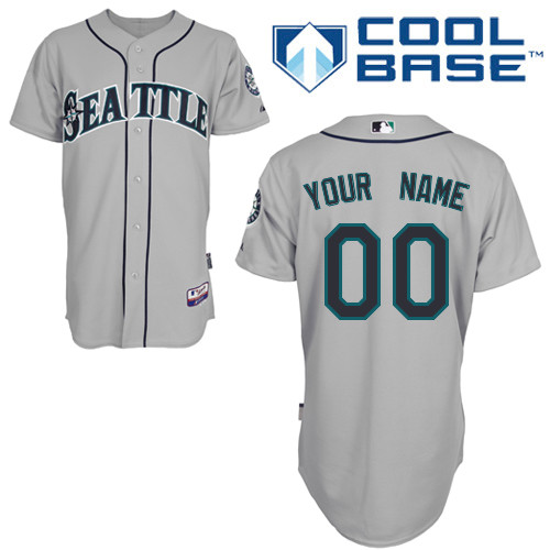 Mariners Customized Authentic Grey Cool Base MLB Jersey - Zenithce