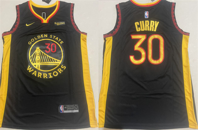 Golden State Warriors #30 Stephen Curry Black Stitched Jersey - Zenithce