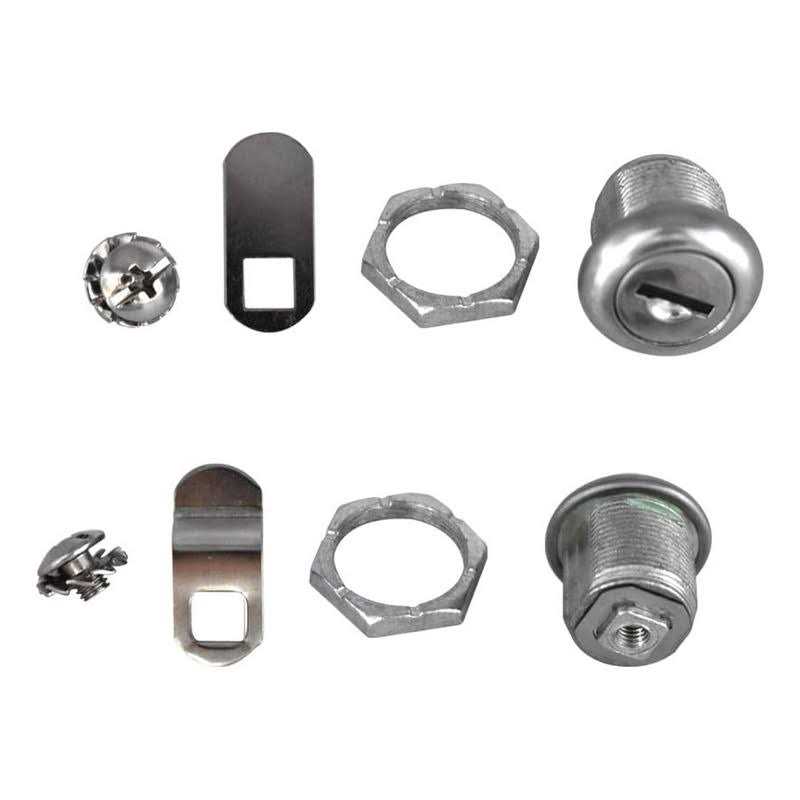 NIANNIAN 2 pack toolbox lock 5/8 tubular cam replacement lock hook cam keyed alike with 4 keys - Zenithce