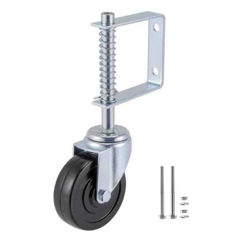 Gate Caster Heavy Duty Gate Caster Wheel with Spring Loaded,Universal Mount Pate Wheel - Zenithce