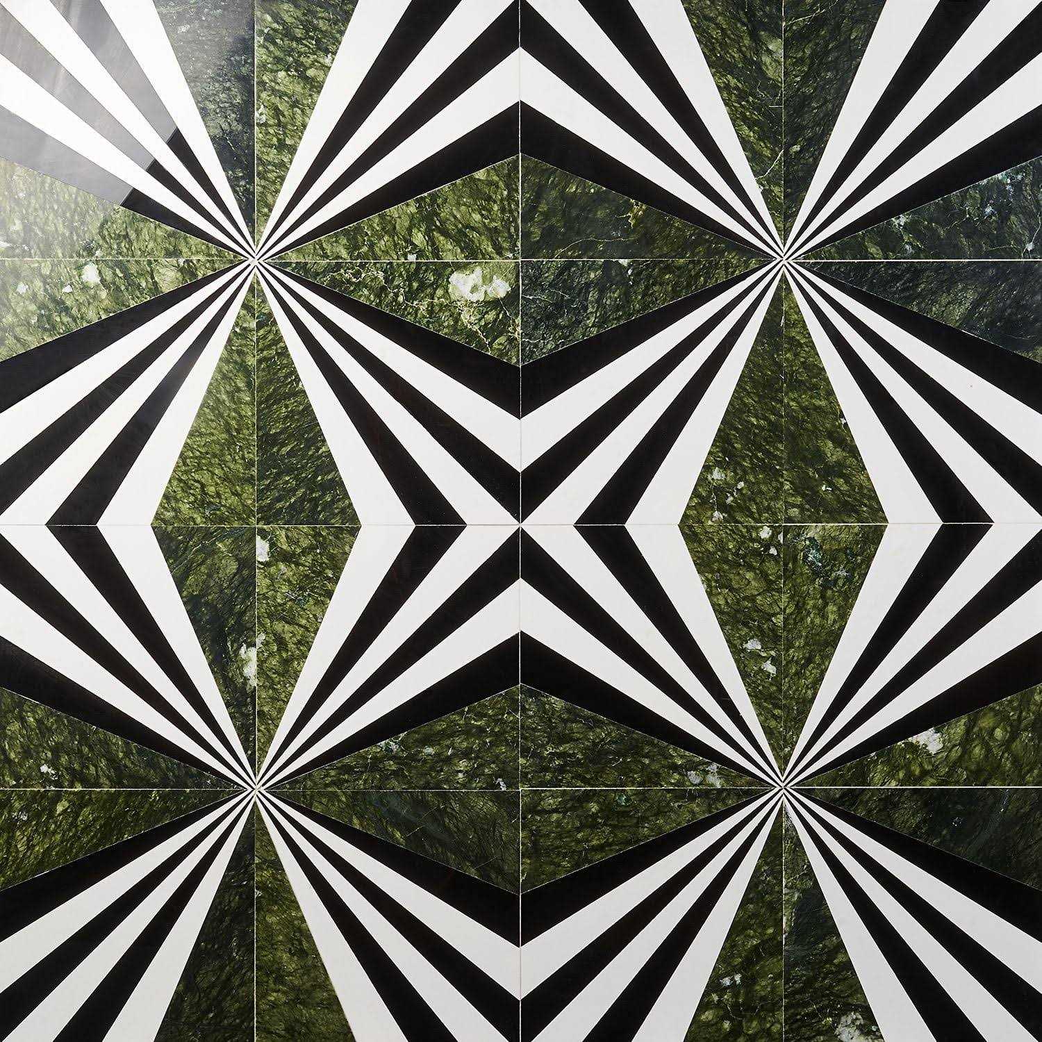 Elizabeth Sutton Bow 2 x 12 Marble Novelty Mosaic Wall & Floor Tile Ivy Hill Tile Color: Rainbow - Zenithce