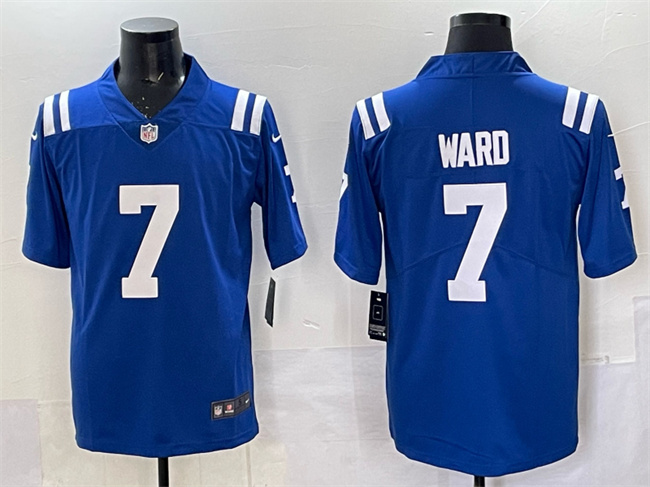 Indianapolis Colts #7 Charvarius Ward Blue Vapor Limited Stitched Jersey - Zenithce