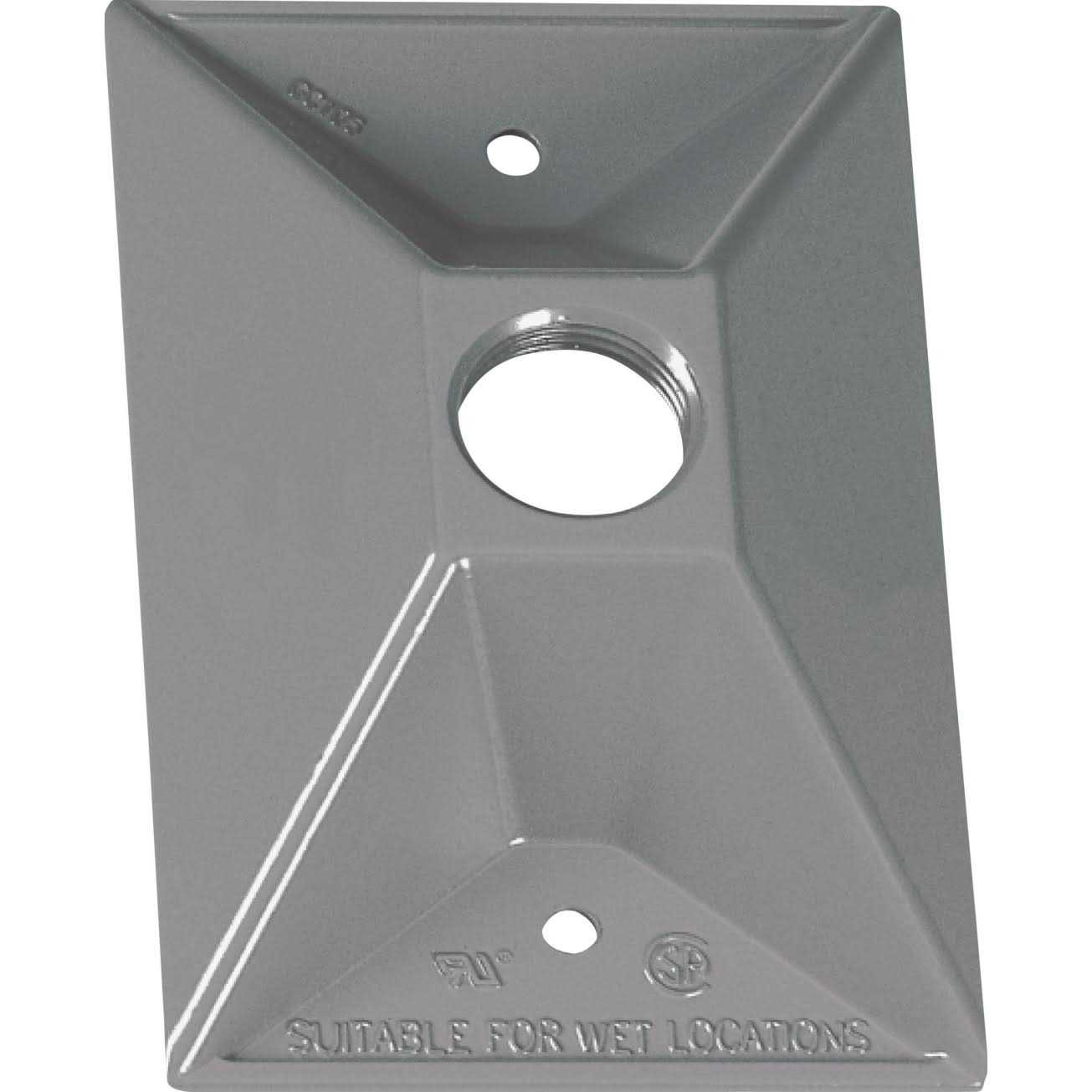 Sigma Engineered Solutions Rectangle Die-Cast Metal 2 gang Weatherproof Cover - Zenithce