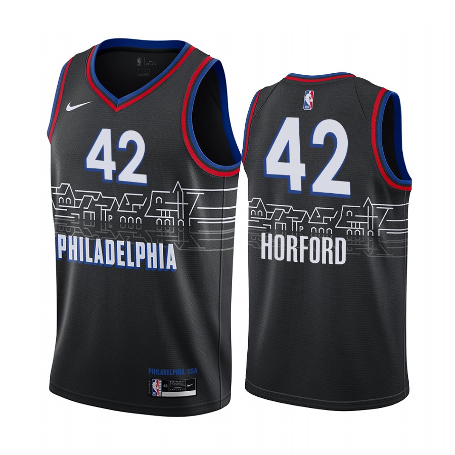 76ers #42 Al Horford Black Swingman 2020-21 City Edition Jersey - Zenithce
