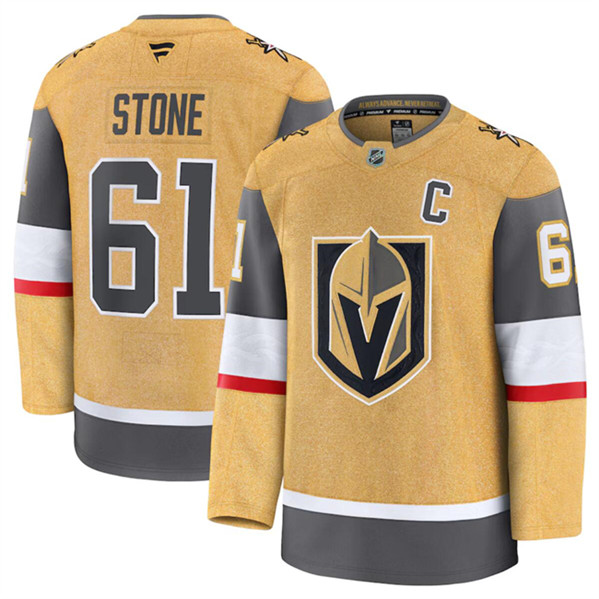 Vegas Golden Knights #61 Mark Stone Gold 2024-25 Home Stitched Jersey - Zenithce