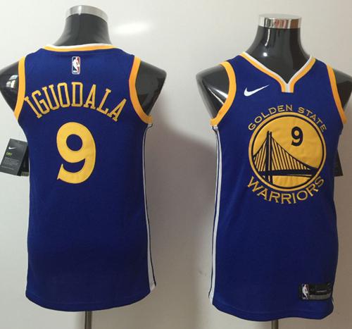 Golden State Warriors #9 Andre Iguodala Blue Swingman Icon Edition Jersey - Zenithce