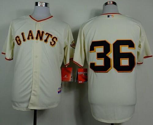 Giants #36 Gaylord Perry Cream Home Cool Base Stitched Jersey - Zenithce