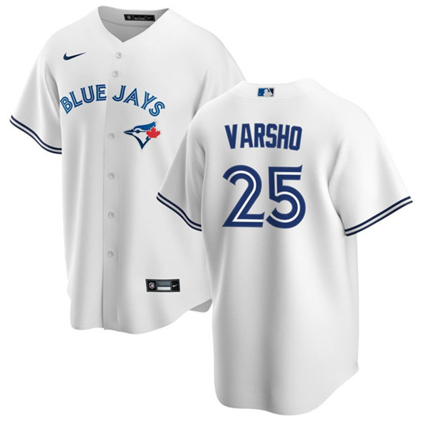 Toronto Blue Jays #25 Daulton Varsho White Cool Base Stitched Jersey - Zenithce