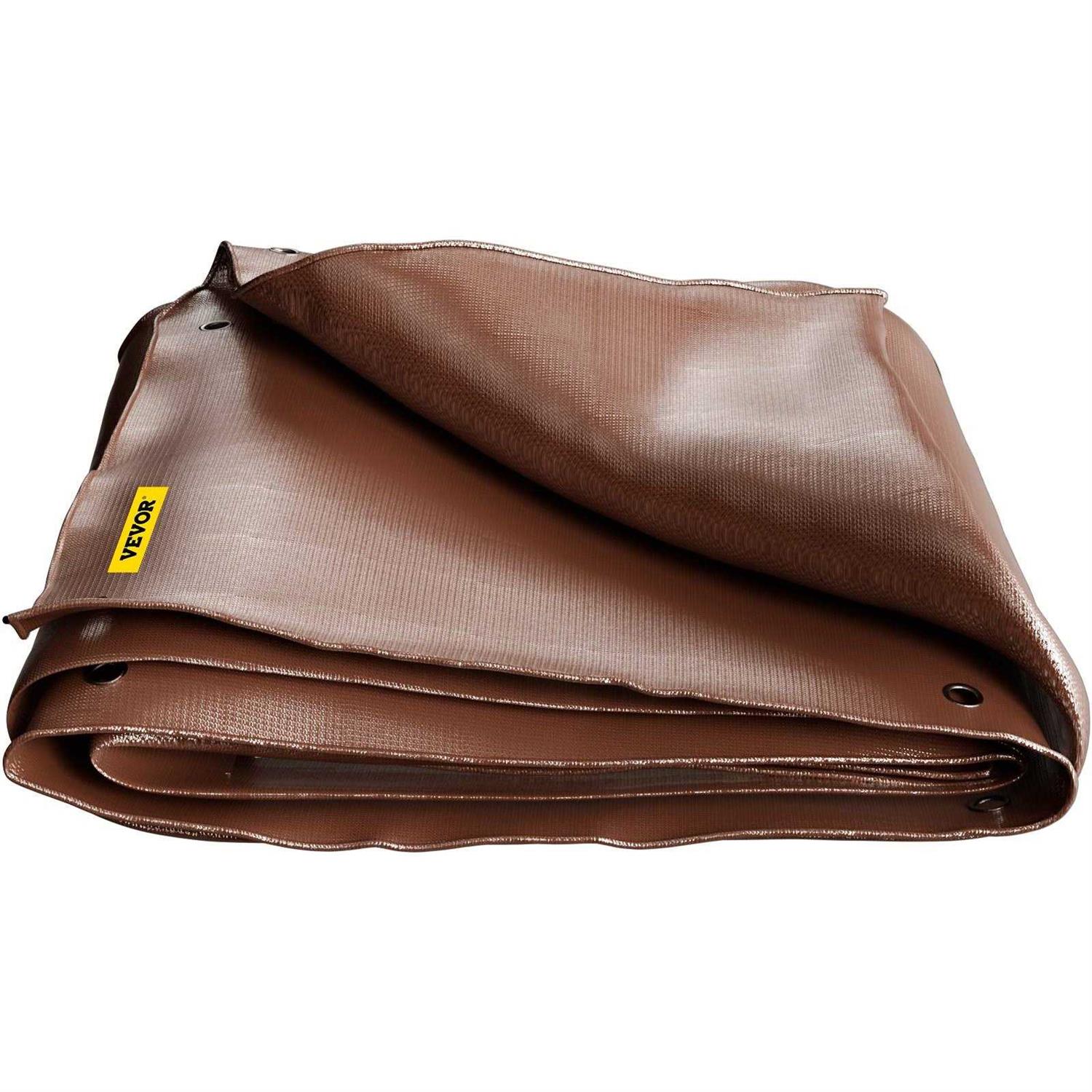 Vevor Heavy Duty Tarp 16 Mil Thick, Waterproof & Sunproof Outdoor Cover, Rip and Tear Proof PE Tarpaulin with Grommets and Reinforced - Zenithce