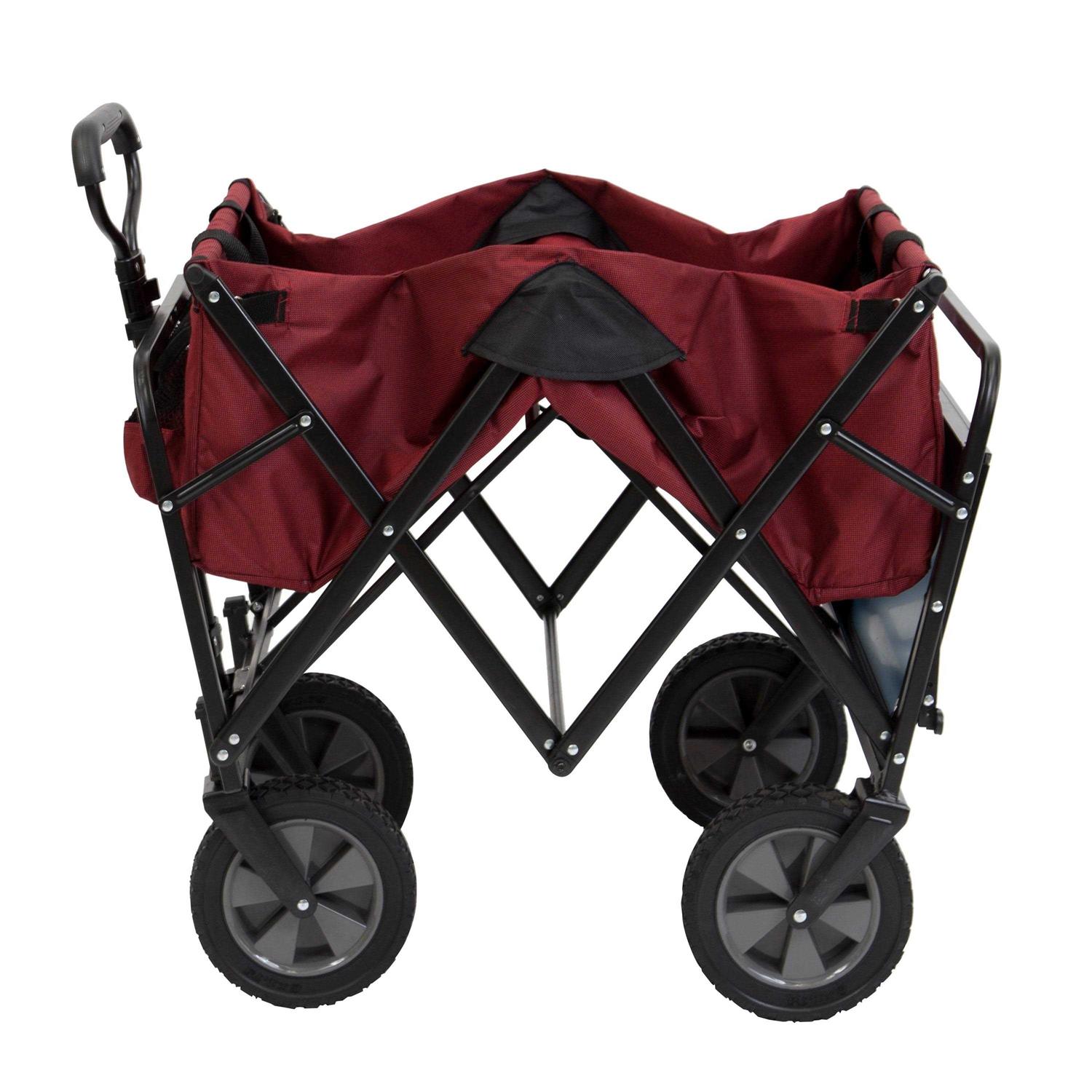 Mac Sports Collapsible Folding Outdoor Garden Utility Wagon with Table - Zenithce