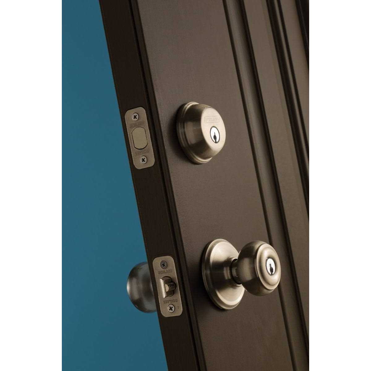 Inactive Interior Georgian Knob Dummy Entry Set Schlage F94GEO - Zenithce
