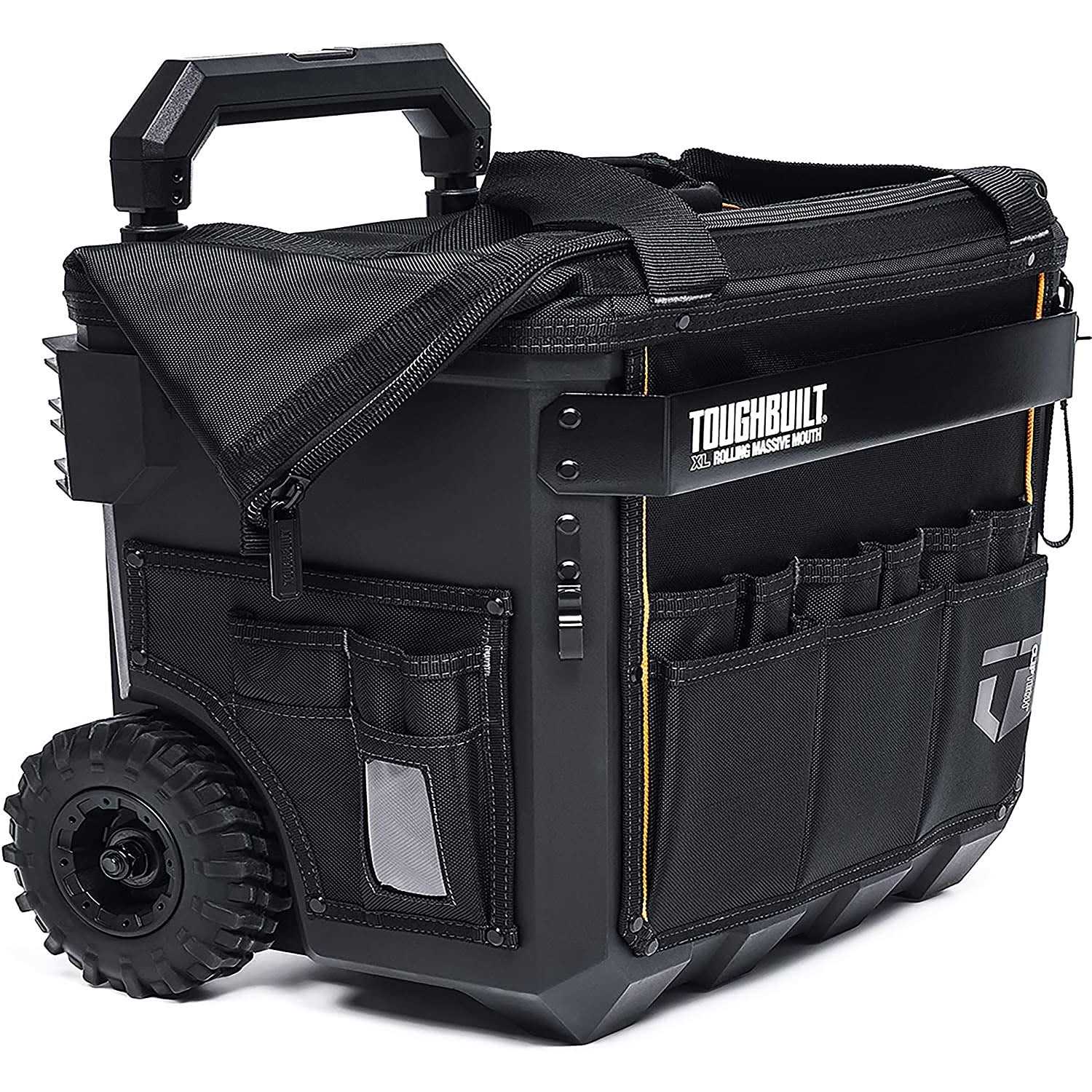Toughbuilt XL Rolling Massive Mouth 18 Tool Bag in Black - Zenithce