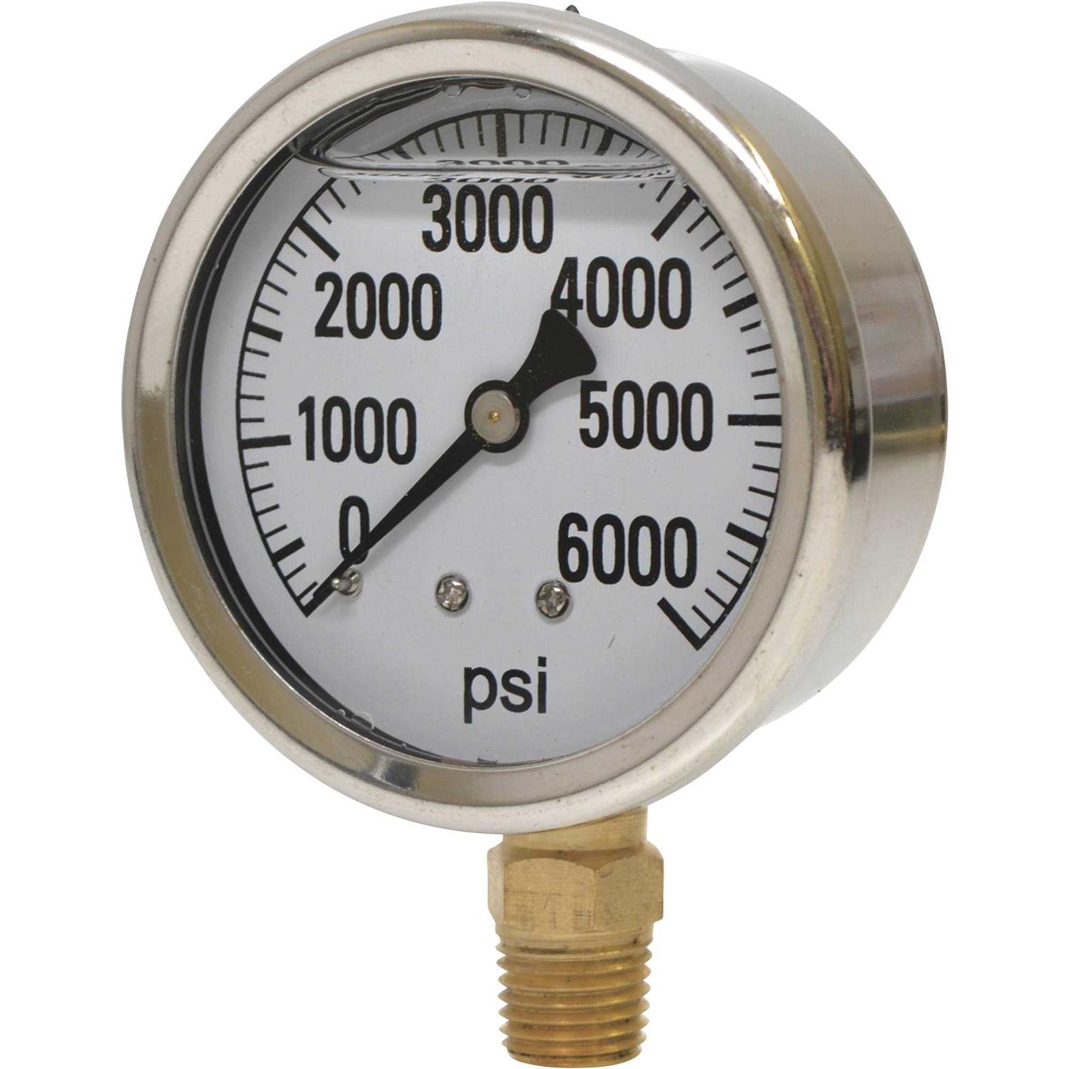 Valley Instrument 2 1/2in. Stainless Steel Glycerin Gauge - Zenithce