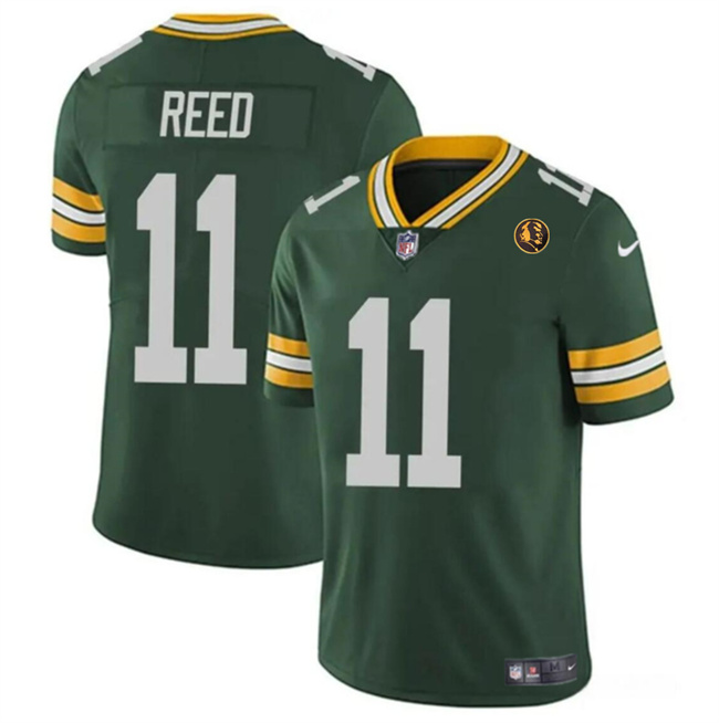 Green Bay Packers #11 Jayden Reed Green Christian Watson Green With John Madden Patch Vapor Untouchable Stitched Jersey - Zenithce