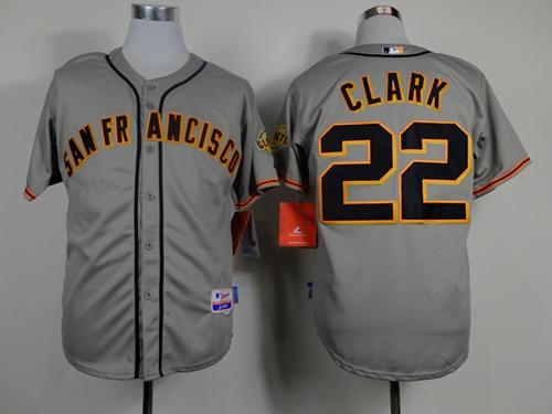Giants #22 Will Clark Grey Road Cool Base Stitched Jersey - Zenithce
