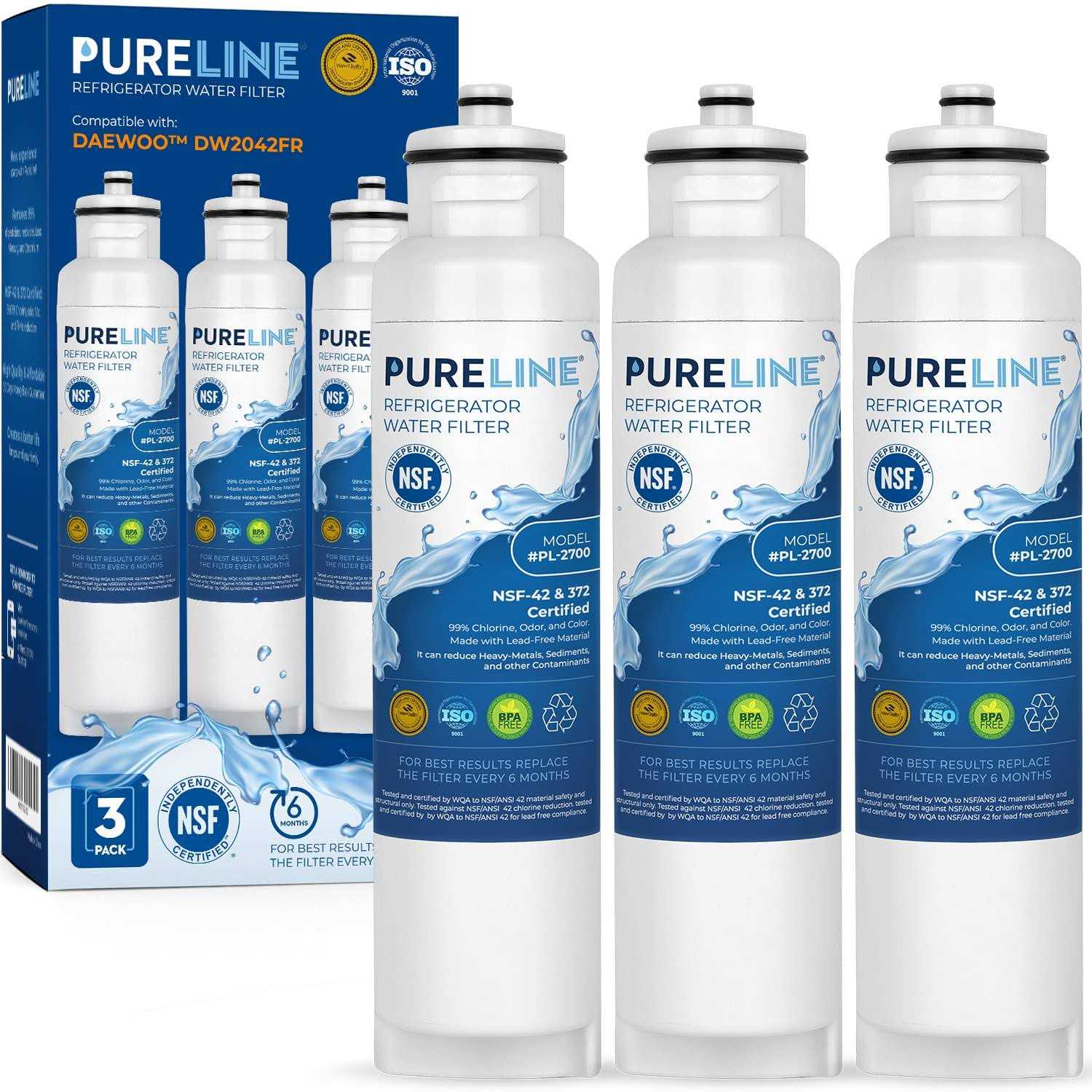 Pureline DA97-17376B and Haf qin Water Filter Replacement for Samsung Haf-qin - Zenithce