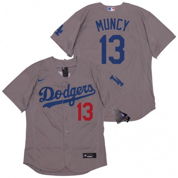 Los Angeles Dodgers #34 Fernando Valenzuela Grey Cool Base Stitched Jersey - Zenithce