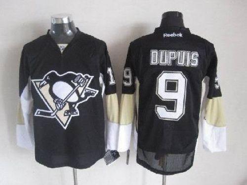 Penguins #9 Pascal Dupuis Black Stitched Jersey - Zenithce