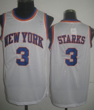 New York Knicks #3 John Starks White Swingman Throwback Jersey - Zenithce