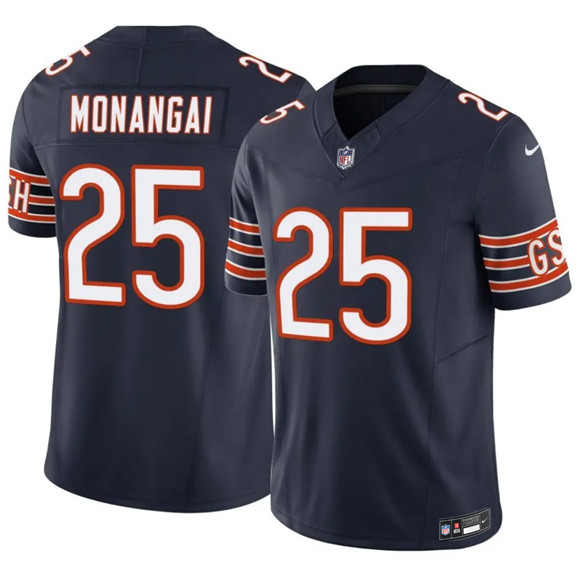 Chicago Bears #25 Kyle Monangai Navy 2025 F.U.S.E. Vapor Untouchable Limited Stitched Jersey - Zenithce