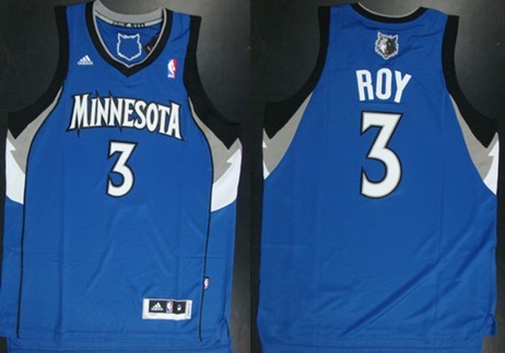 Minnesota Timberwolves #3 Brandon Roy Revolution 30 Swingman Blue Jersey - Zenithce
