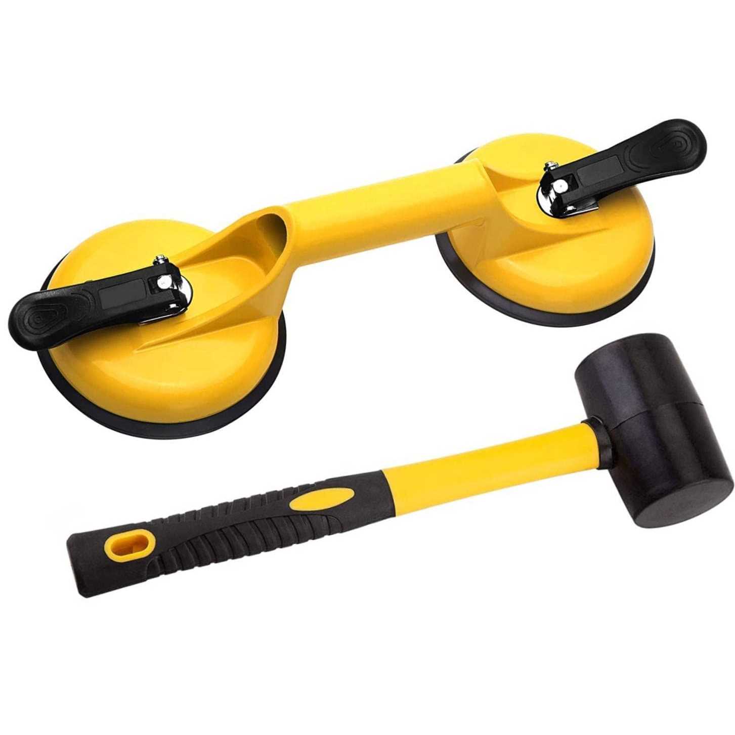 Fcho Floor Gap Fixer Tool for Laminate Floor Gap Repair Include Suction Cup and Mallet - Zenithce