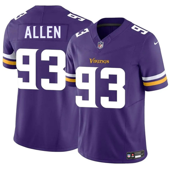 Minnesota Vikings #93 Jonathan Allen Purple 2025 F.U.S.E. Vapor Limited Stitched Jersey - Zenithce
