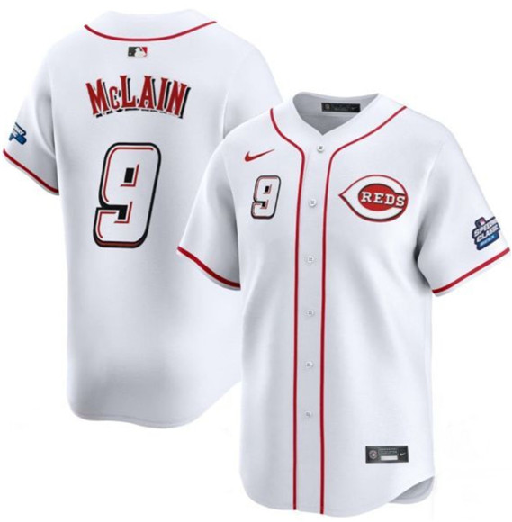 Cincinnati Reds #9 Matt McLain White 2025 Speedway Classic Home Limited Stitched Jersey - Zenithce