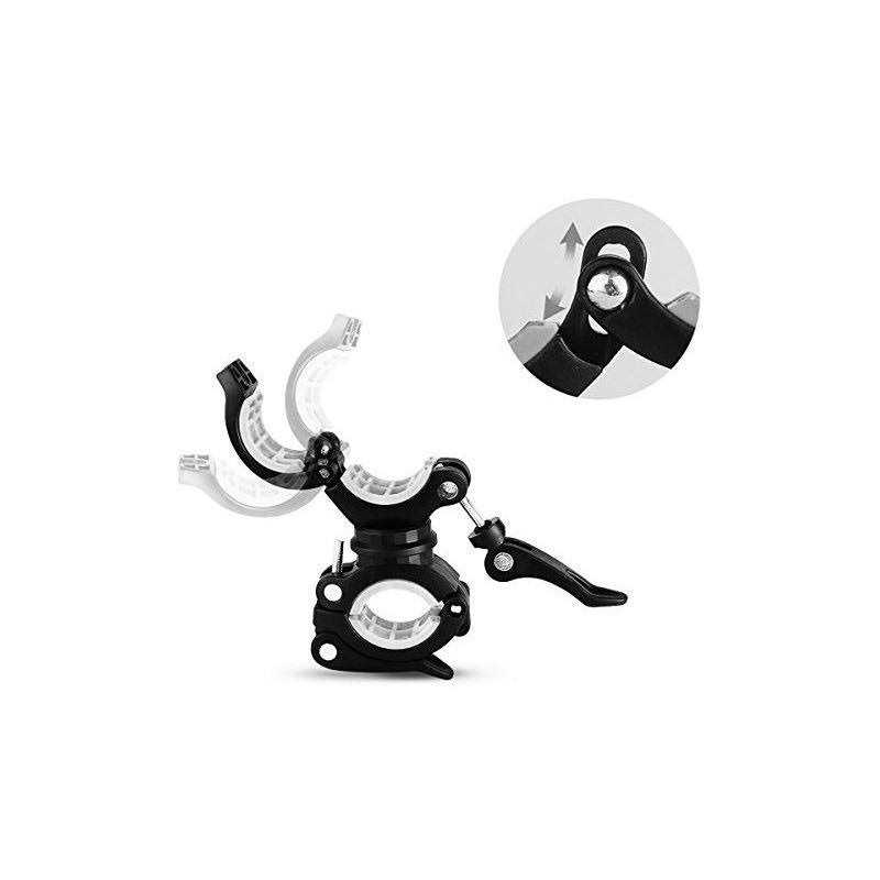 Vonpri Flashlight Holder Mount Bicycle Mounting Bracket Flashlight Holder Torch Clip 360 Rotation - Zenithce