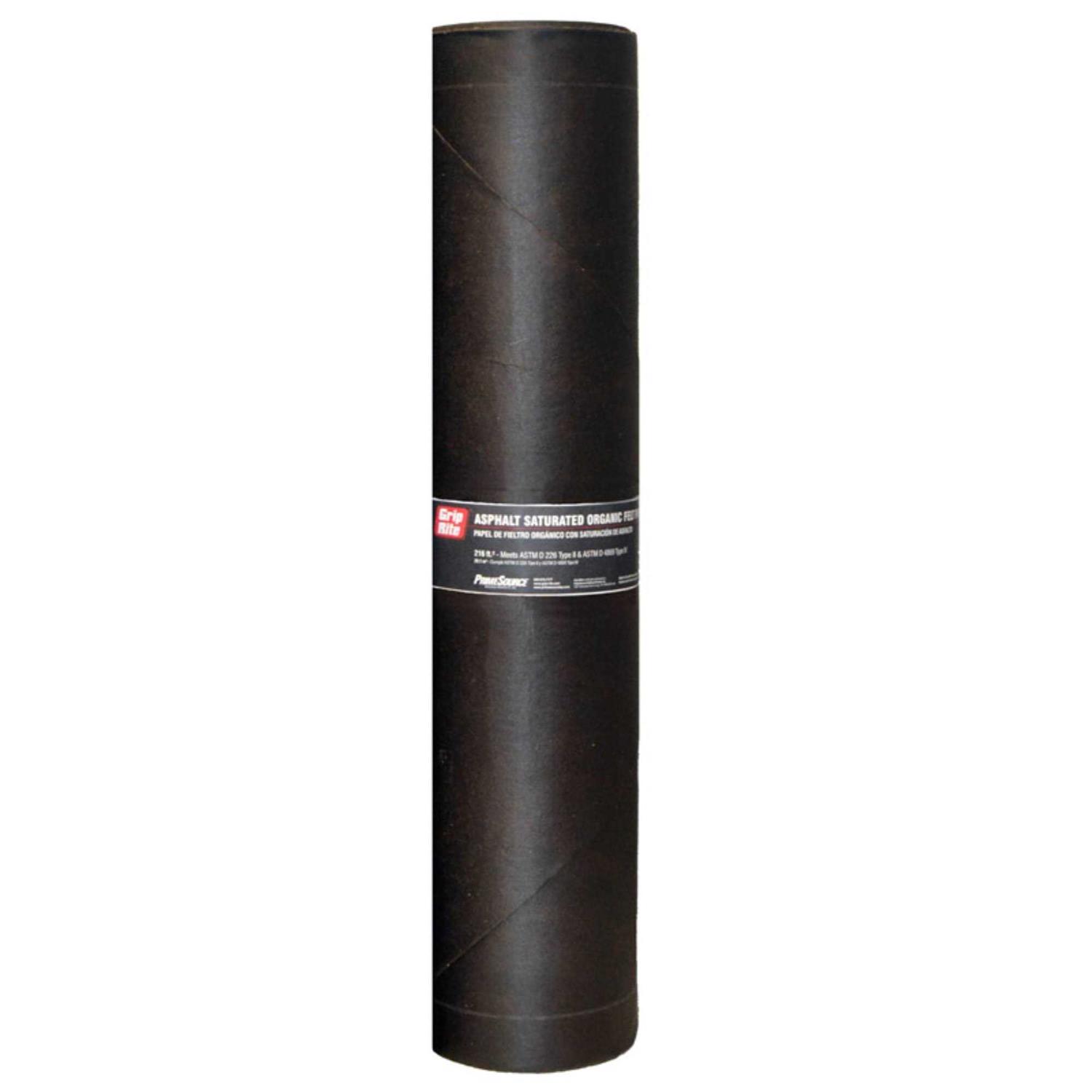 Grip-Rite 3 x Asphalt Smooth Saturated Organic Felt Paper - Zenithce