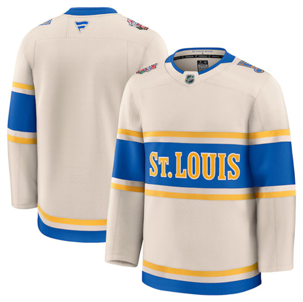 St. Louis Blues Blank Cream 2024-25 Winter Classic Stitched Jersey - Zenithce