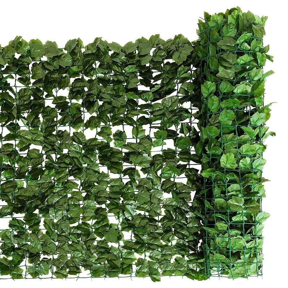 Costway 59′ Faux Ivy Leaf Decorative Privacy Fence Screen Artificial Hedge Fencing - Zenithce