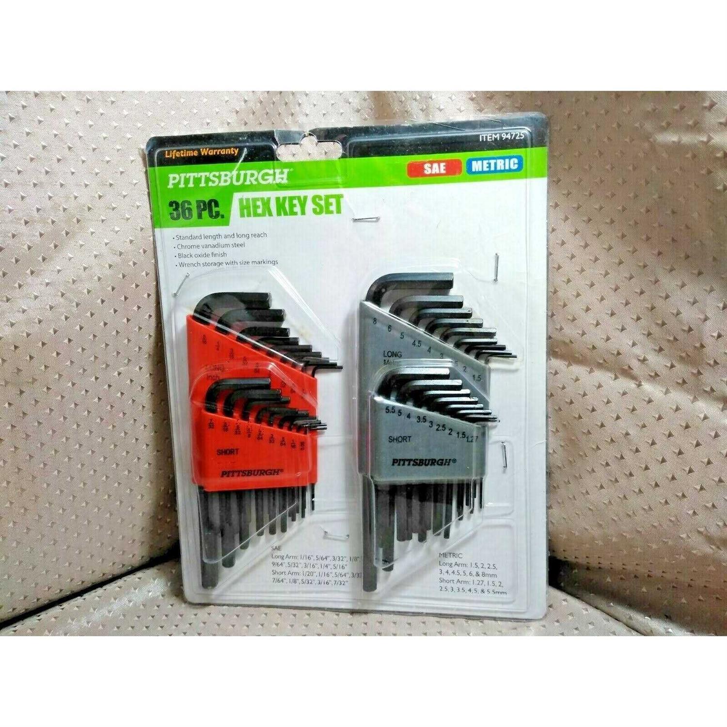 Pittsburgh SAE and Metric Hex Key Set - Zenithce