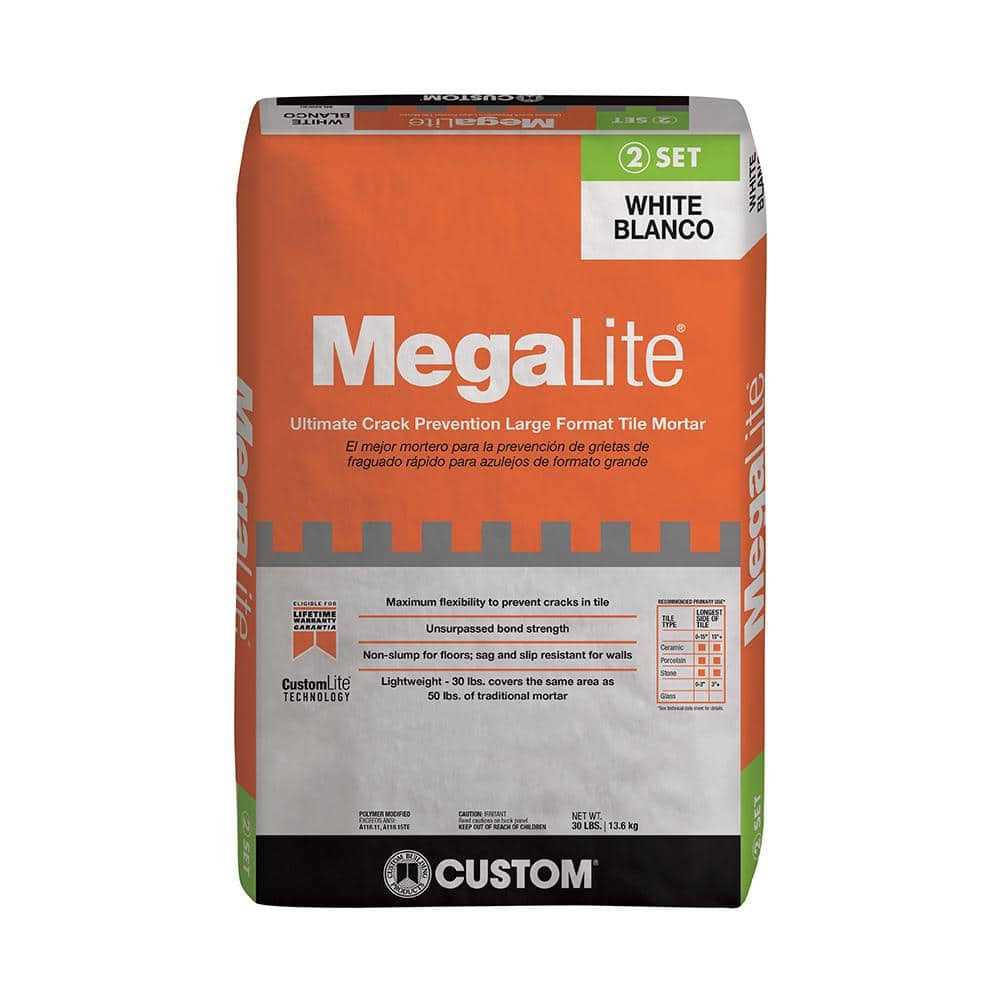 Custom Building Products MegaLite 30 lb Crack Prevention Mortar - Zenithce