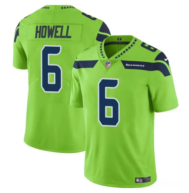 Seattle Seahawks #6 Sam Howell Green Vapor Limited Stitched Jersey - Zenithce