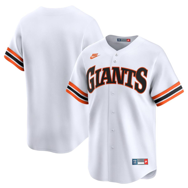 San Francisco Giants Blank White Cooperstown Collection Limited Stitched Jersey - Zenithce