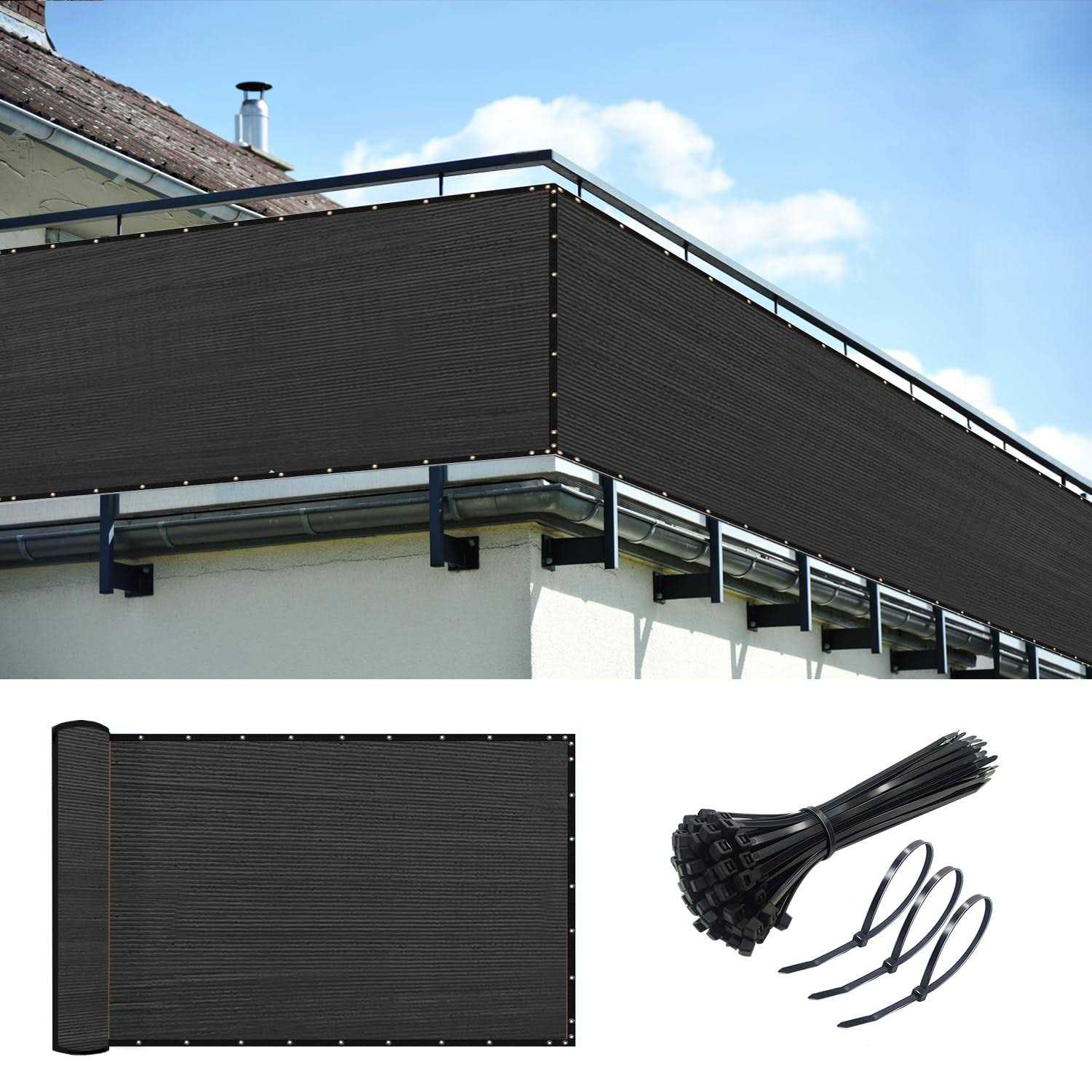 KANAGAWA Privacy Screen Fence 90% Blockage Heavy Duty 175 GSM Fencing Mesh Net Cover for Outdoor Wall Garden Yard Backyard 40 Cable Zip - Zenithce