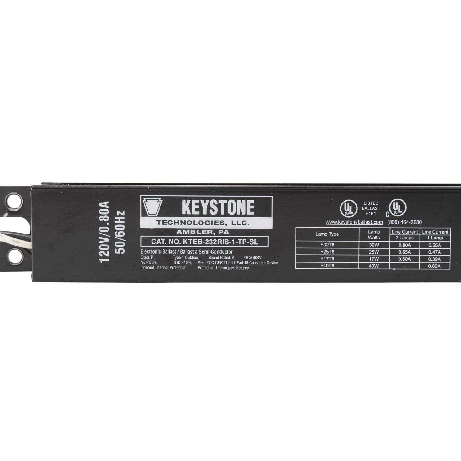 Keystone Ballast KTEB-2C72-1-TP-WS - Zenithce