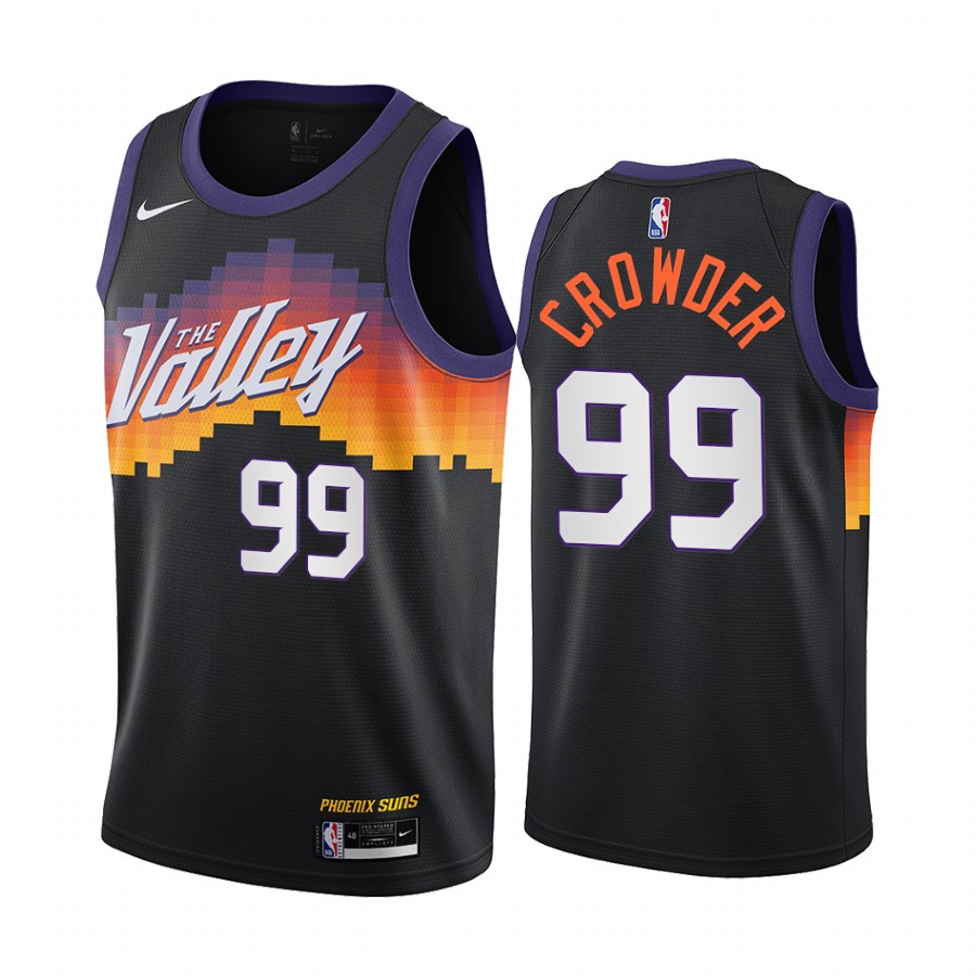 Suns #99 Jae Crowder Black Swingman 2020-21 City Edition Jersey - Zenithce