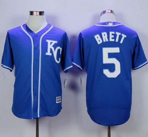 Royals #5 George Brett Blue Alternate 2 New Cool Base Stitched Jersey - Zenithce