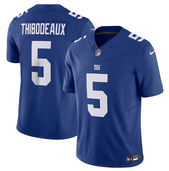 New York Giants #5 Kayvon Thibodeaux Blue 2023 F.U.S.E. Vapor Untouchable Limited Stitched Jersey - Zenithce