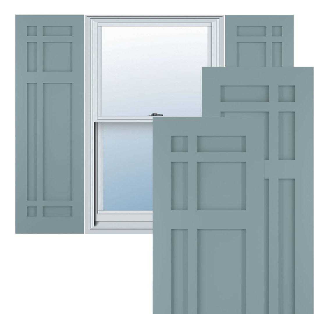 True Fit PVC Cedar Park Fixed Mount Shutters Ekena Millwork Height - Zenithce